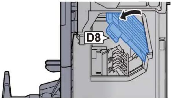 Triumph-Adler 8056i - Papierführung (D7) öffnen. - 4