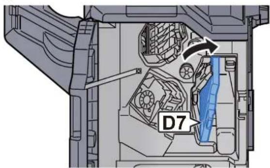 Triumph-Adler 8056i - Papierführung (D7) öffnen. - 1