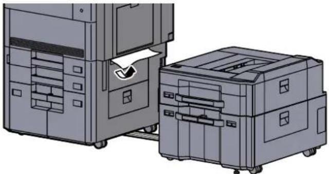 Triumph-Adler 8056i - Das gestaute Papier entfernen. - 1