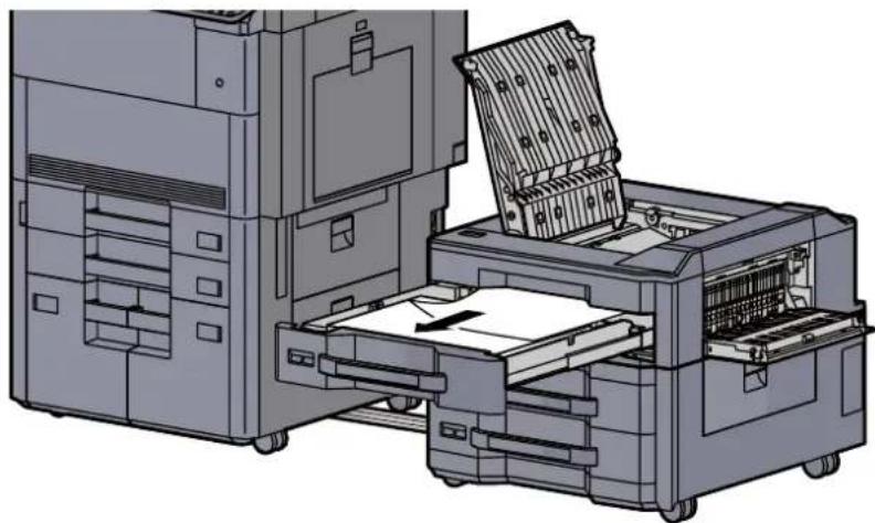 Triumph-Adler 8056i - Das gestaute Papier entfernen. - 1