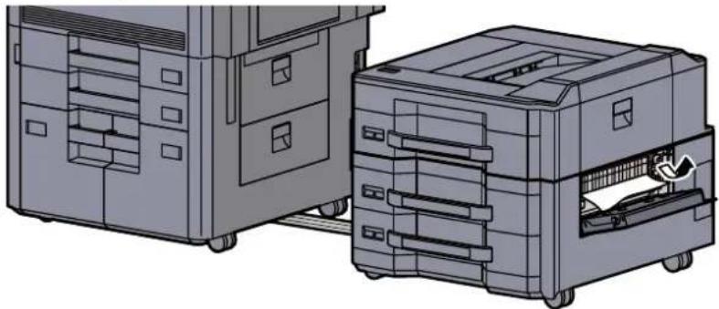 Triumph-Adler 8056i - Das gestaute Papier entfernen. - 3