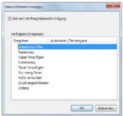 Triumph-Adler 8056i - Status Monitor Benachrichtigungseinstellungen - 1