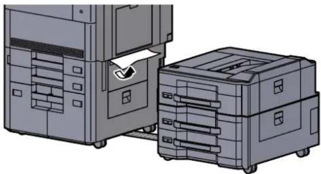 Triumph-Adler 8056i - Das gestaute Papier entfernen. - 1