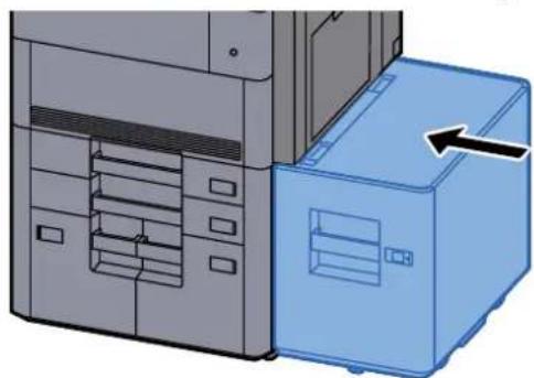 Triumph-Adler 8056i - Falls die optionale seitliche Papierzufuhr installiert ist, müssen Sie diese wieder an die ursprüngliche Position schieben. - 1