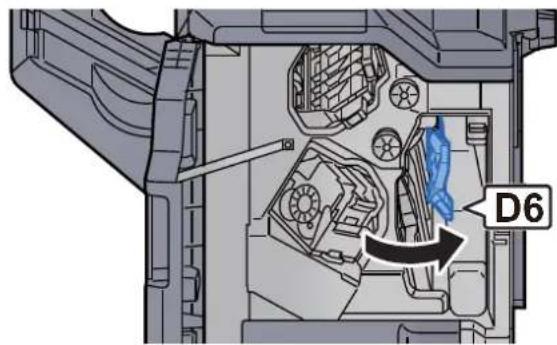 Triumph-Adler 8056i - Papierführung (D6) öffnen. - 1