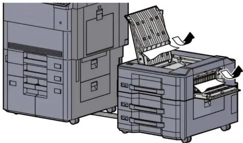 Triumph-Adler 8056i - Das gestaute Papier entfernen. - 1