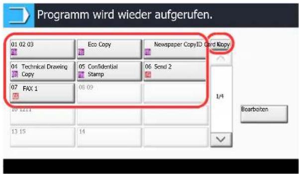 Triumph-Adler 6555i - Programm aufrufen. - 2