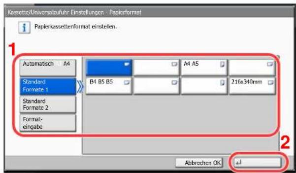 Triumph-Adler 6555i - Einstellungen konfigurieren. - 1