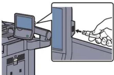 Triumph-Adler 6555i - USB-Speicher einsetzen. - 1