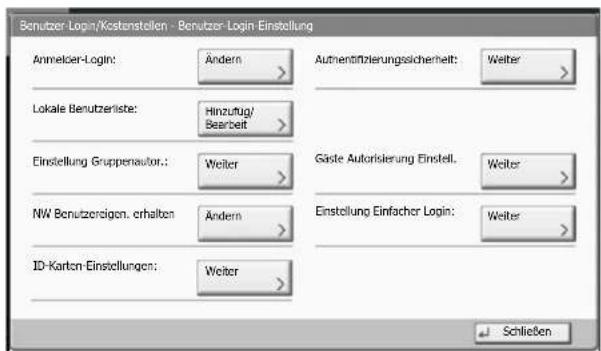 Triumph-Adler 6555i - Einstellungen konfigurieren. - 1