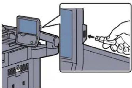 Triumph-Adler 6555i - USB-Speicher einsetzen - 1