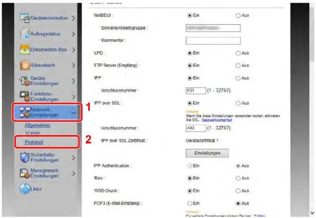 Triumph-Adler 6006ci - Anzeige aufrufen. - 2