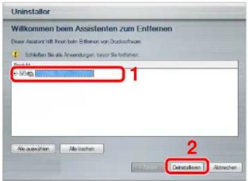 Triumph-Adler 4555i - Software deinstallieren - 1