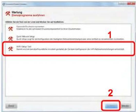 Triumph-Adler 4006ci - [Wi-Fi Setup Tool] > [Ausführen] - 1