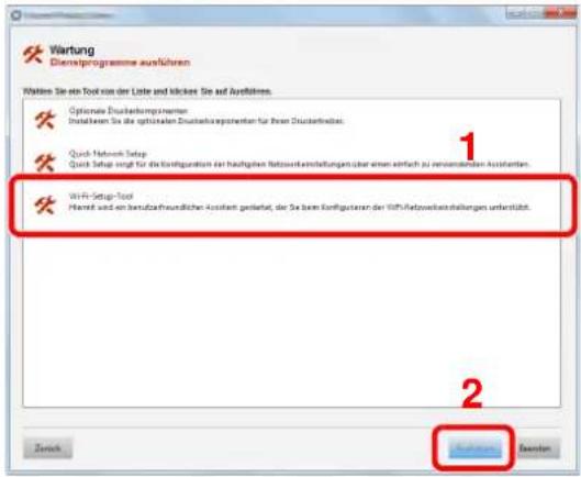 Triumph-Adler 3561i - [Wi-Fi Setup Tool] > [Ausführen] - 1
