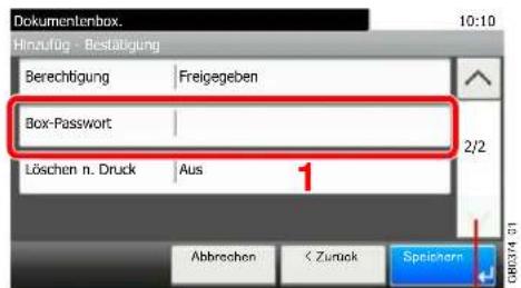 Triumph-Adler 306i - Box-Password setzen. - 1
