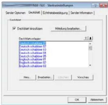 Triumph-Adler 306i - Fenster der Standard Einstellungen - 2