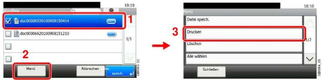 Triumph-Adler 306i - Aus Abrufbox ausdrucken - 2