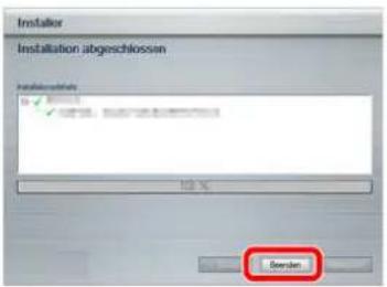 Triumph-Adler 306i - Beenden der Installation. - 1
