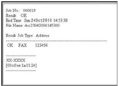 Triumph-Adler 306i - Bericht des Fax-Empfangsergebnisses per E-Mail - 1