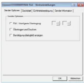 Triumph-Adler 306i - Fenster der Standard Einstellungen - 1