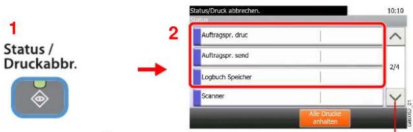 Triumph-Adler 306i - Anzeige aufrufen. - 1