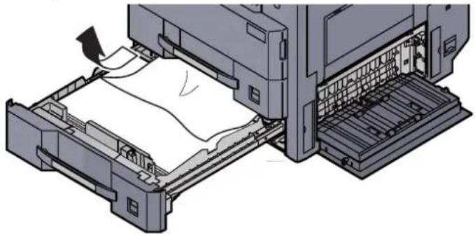 Triumph-Adler 3061i - Das gestaute Papier entfernen. - 1
