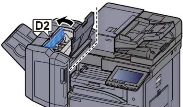 Triumph-Adler 3061i - Papierführung (D2) öffnen. - 1