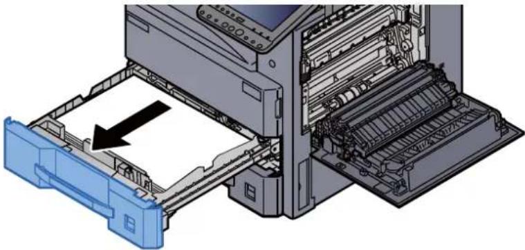 Triumph-Adler 3061i - Kassette 1 bis zum Anschlag herausziehen. - 1