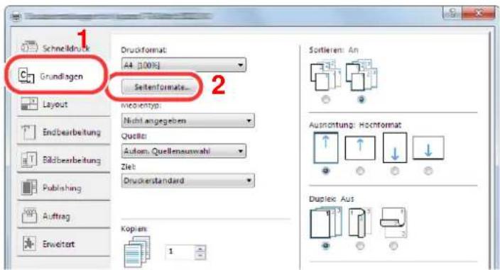 Triumph-Adler 3061i - Papierformat speichern. - 1