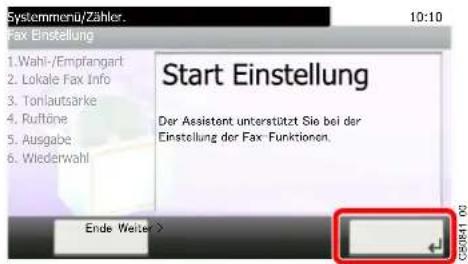 Triumph-Adler 256i - Einstellungen vornehmen. - 1