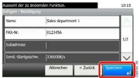 Triumph-Adler 256i - Ziel speichern. - 1