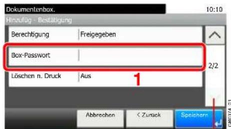 Triumph-Adler 256ci - Box-Password setzen. - 1