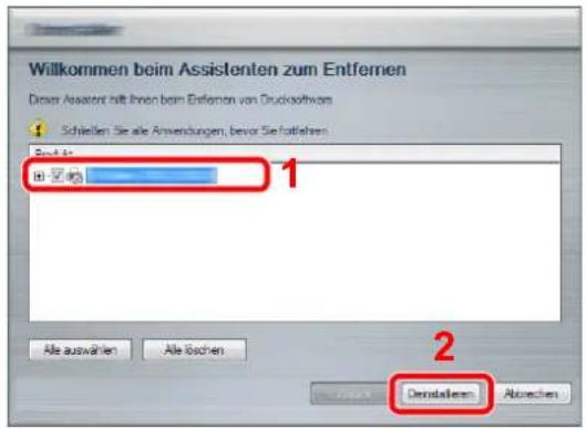 Triumph-Adler 2256 - Software deinstallieren - 1