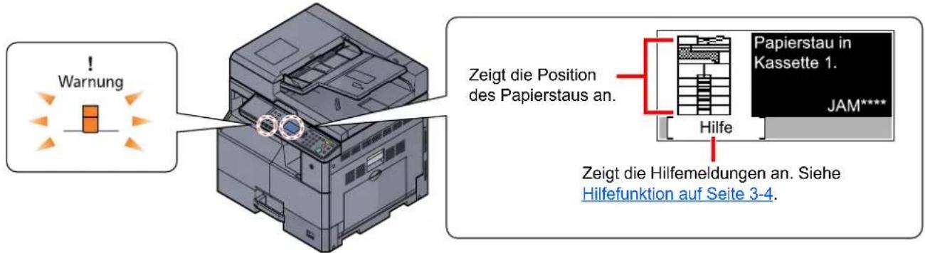 Triumph-Adler 2256 - Papierstaus beseitigen - 1