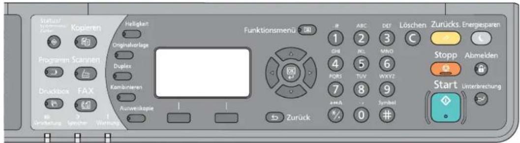 Triumph-Adler 2256 - Funktion wählen. - 1