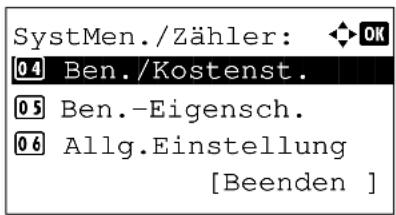 Utax P-3520 MFP - Konten verwalten - 2