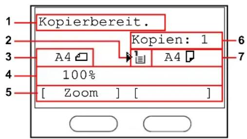 Utax P-3520 MFP - Bildschirmanzeige - 1