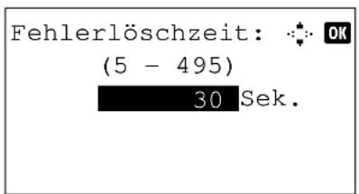 Utax P-3520 MFP - - Fehlerlöschzeit - 5