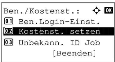 Utax P-3520 MFP - Speicherort Kostenstellenverwaltung - 4