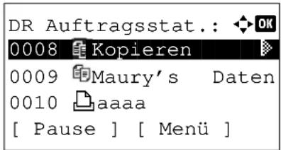Utax P-3020 MFP - Pausieren und Wiederaufnahme eines Auftrags - 2