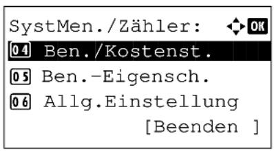 Utax P-3020 MFP - Konten verwalten - 2