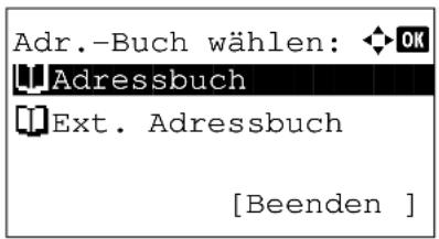 Utax P-3020 MFP - Ziele aus dem Adressbuch wählen - 1