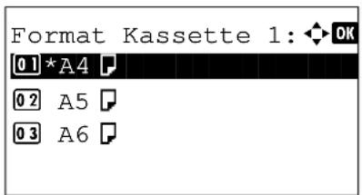 Utax P-3020 MFP - Papierformat und Medientyp für die Kassetten wählen - 7