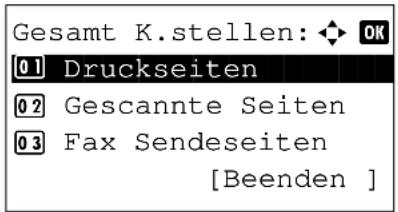 Utax P-3020 MFP - Kostenstellen gesamt/Zähler zurücksetzen - 6