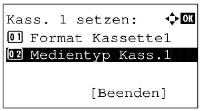 Utax P-3020 MFP - Papierformat und Medientyp für die Kassetten wählen - 8