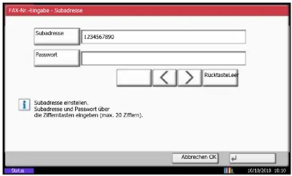 Utax CDC 1945 - Subadressen-Übertragung - 1
