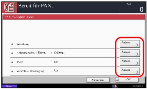 Utax CDC 1945 - Detaillierte Einstellungen - 1
