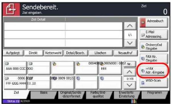 Utax CDC 1945 - Ziel eingeben - 1