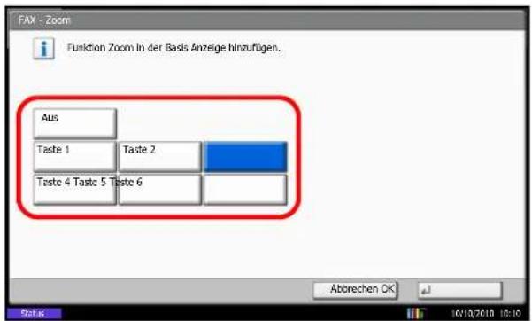 Utax CDC 1945 - Hinterlegte Funktionen ändern - 2